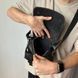 Чоловіча сумка чорного кольору з натуральної шкіри велика 010754610 фото 8